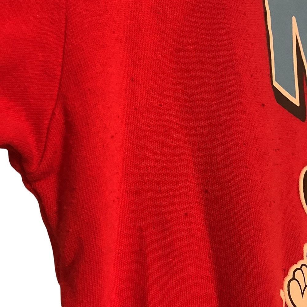 Disney Sweatshirt Junior's Size XXL Mickey Mouse Red - Picture 5 of 8